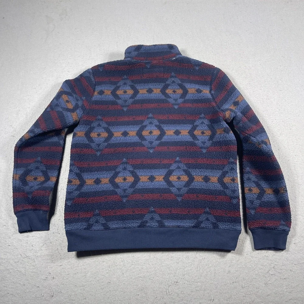 Abercrombie‎ Kids Jacket Boys 13/14 Fleece Full Zip Aztec Fall Winter Warm